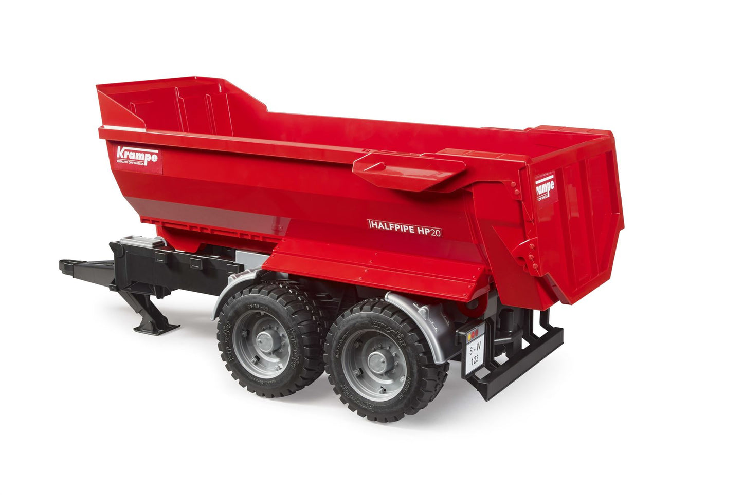 Krampe Tandem-Halfpipe tipping trailer