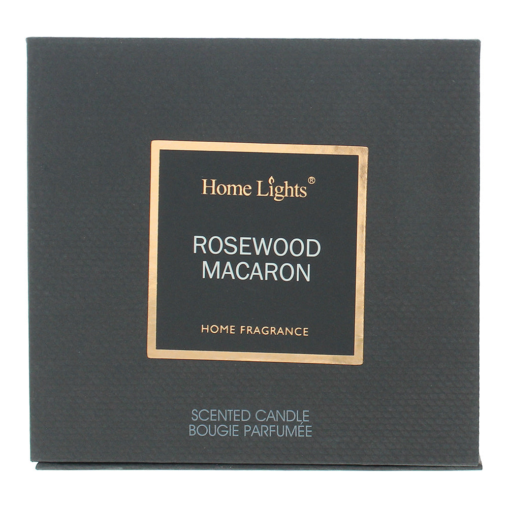 Home Lights Rosewood Macaron Scented Candle 215g