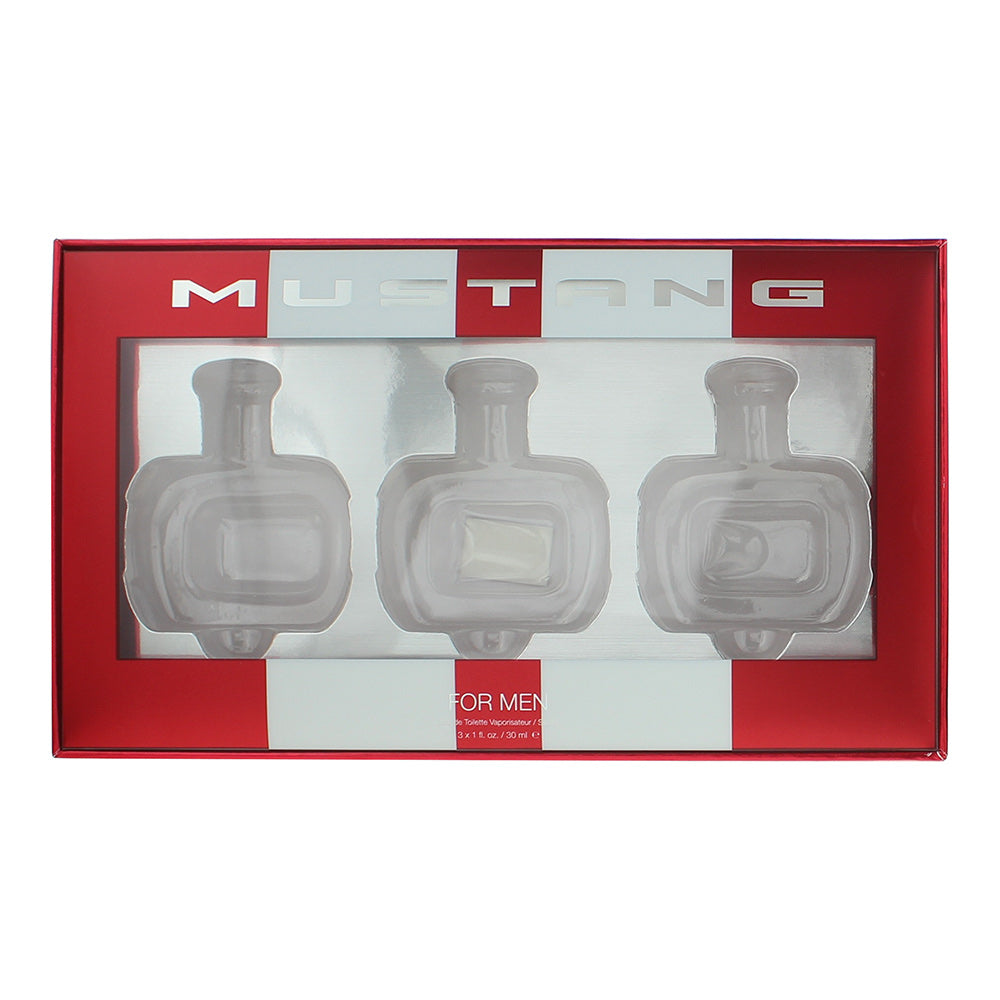 Mustang Gift Set 30ml Red EDT + 30ml White EDT + 30ml Blue EDT