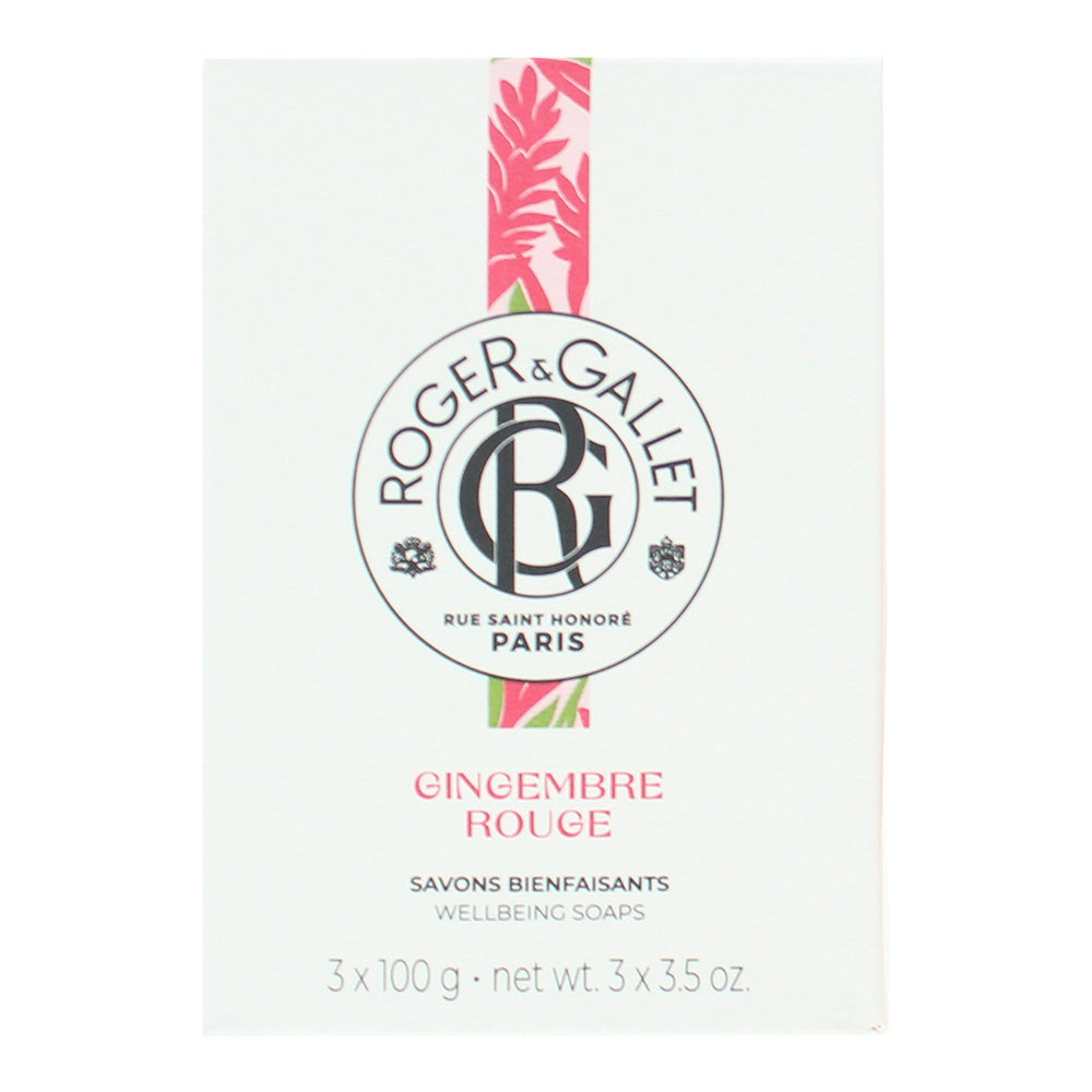 Roger & Gallet Gingembre Rouge Soap 3 x 100g