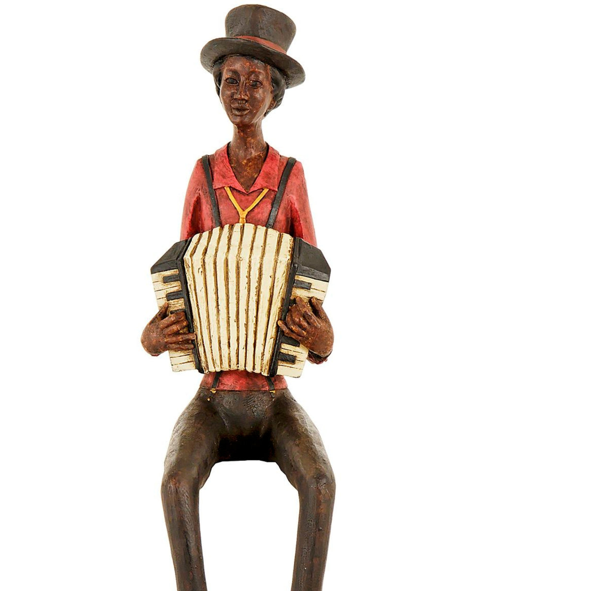 Sitting Jazz Band Squeeze Box - BROWN