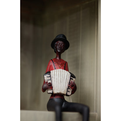 Sitting Jazz Band Squeeze Box - BROWN