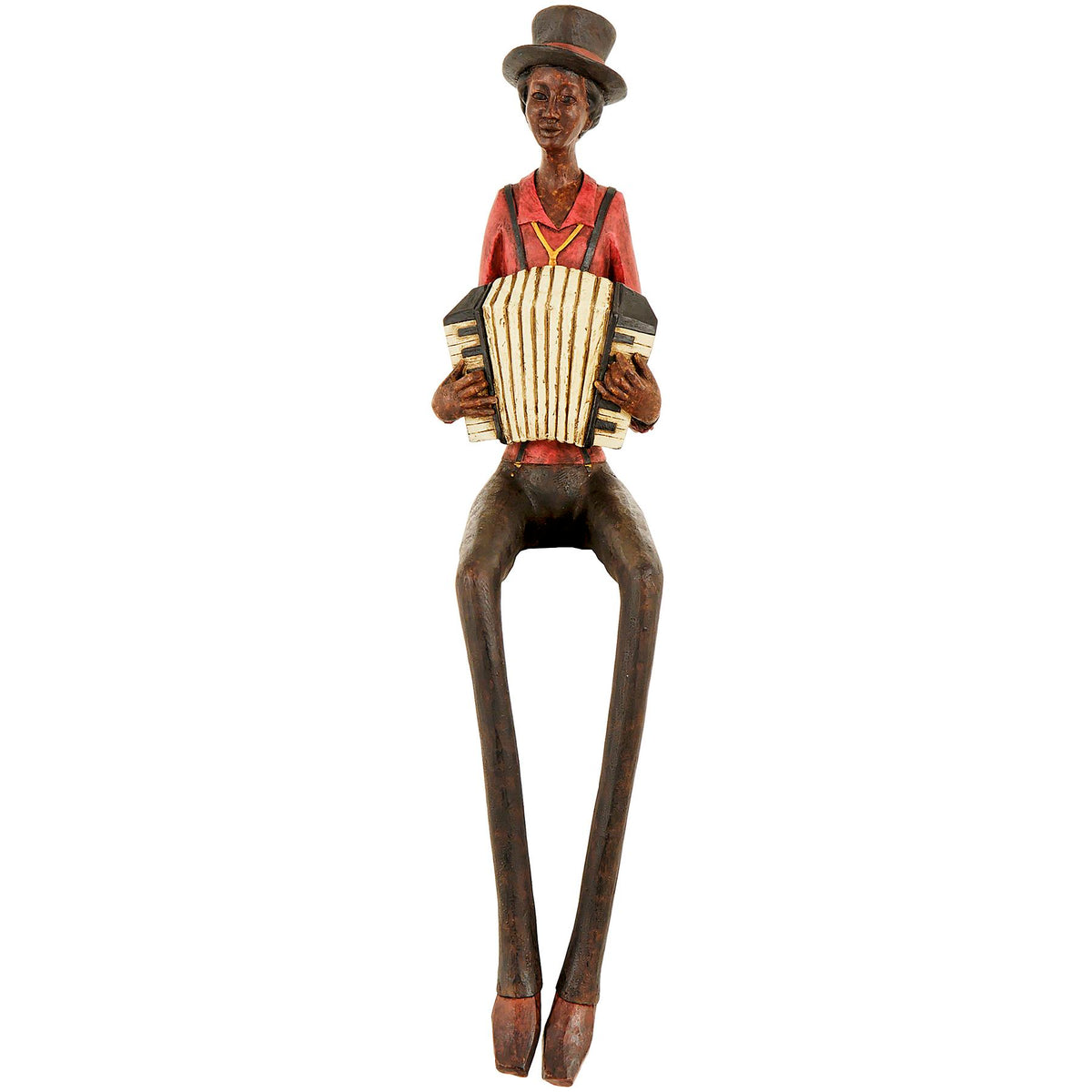 Sitting Jazz Band Squeeze Box - BROWN
