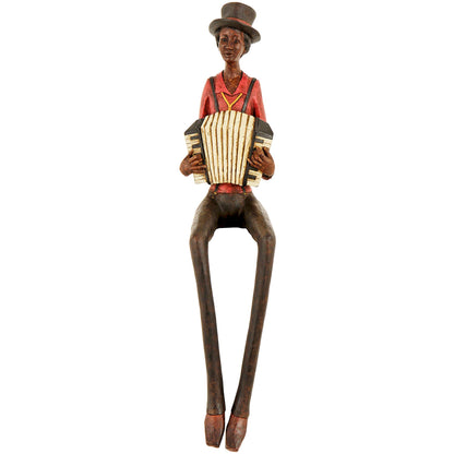 Sitting Jazz Band Squeeze Box - BROWN