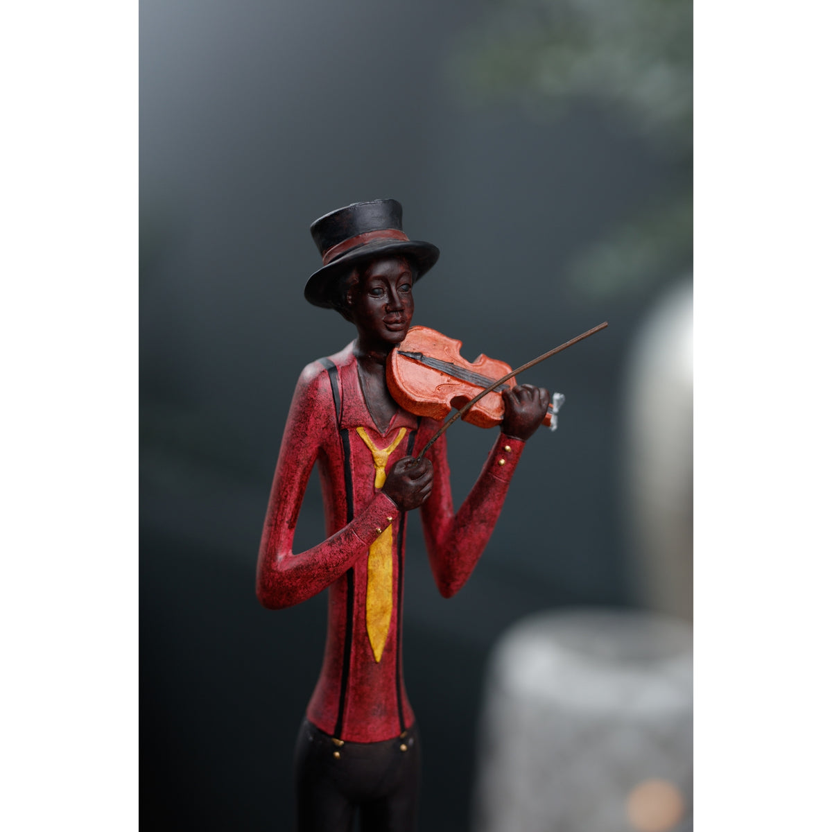 Standing Jazz Band Violinist - BROWN