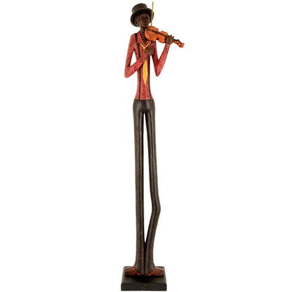 Standing Jazz Band Violinist - BROWN
