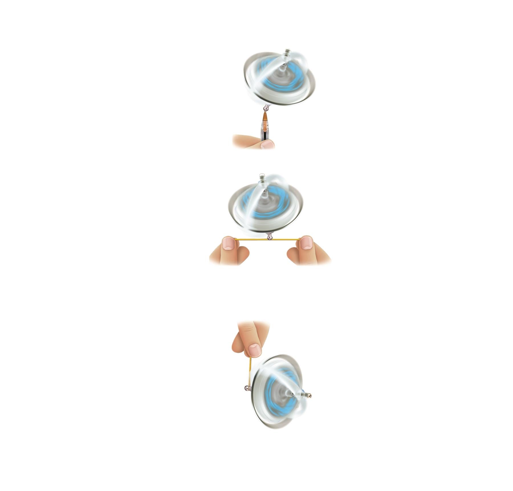 UFO Lighting Gyroscope - Blue
