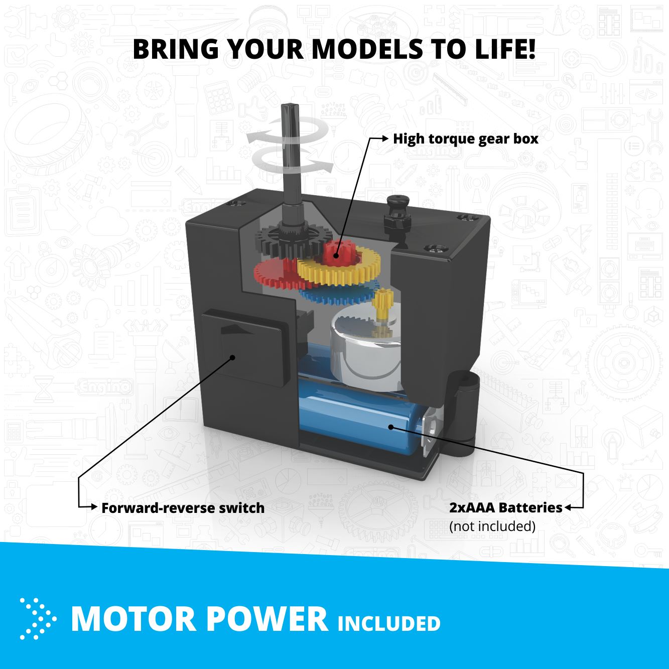 Creative Engineering 60 in 1 Motorized Maker Master