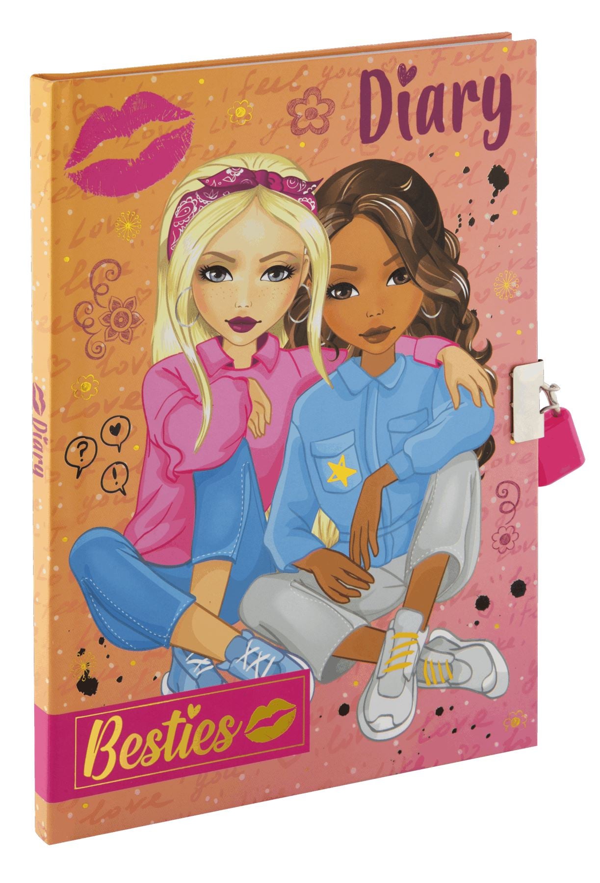 Besties A5 Diary 60 sheets with key & lock