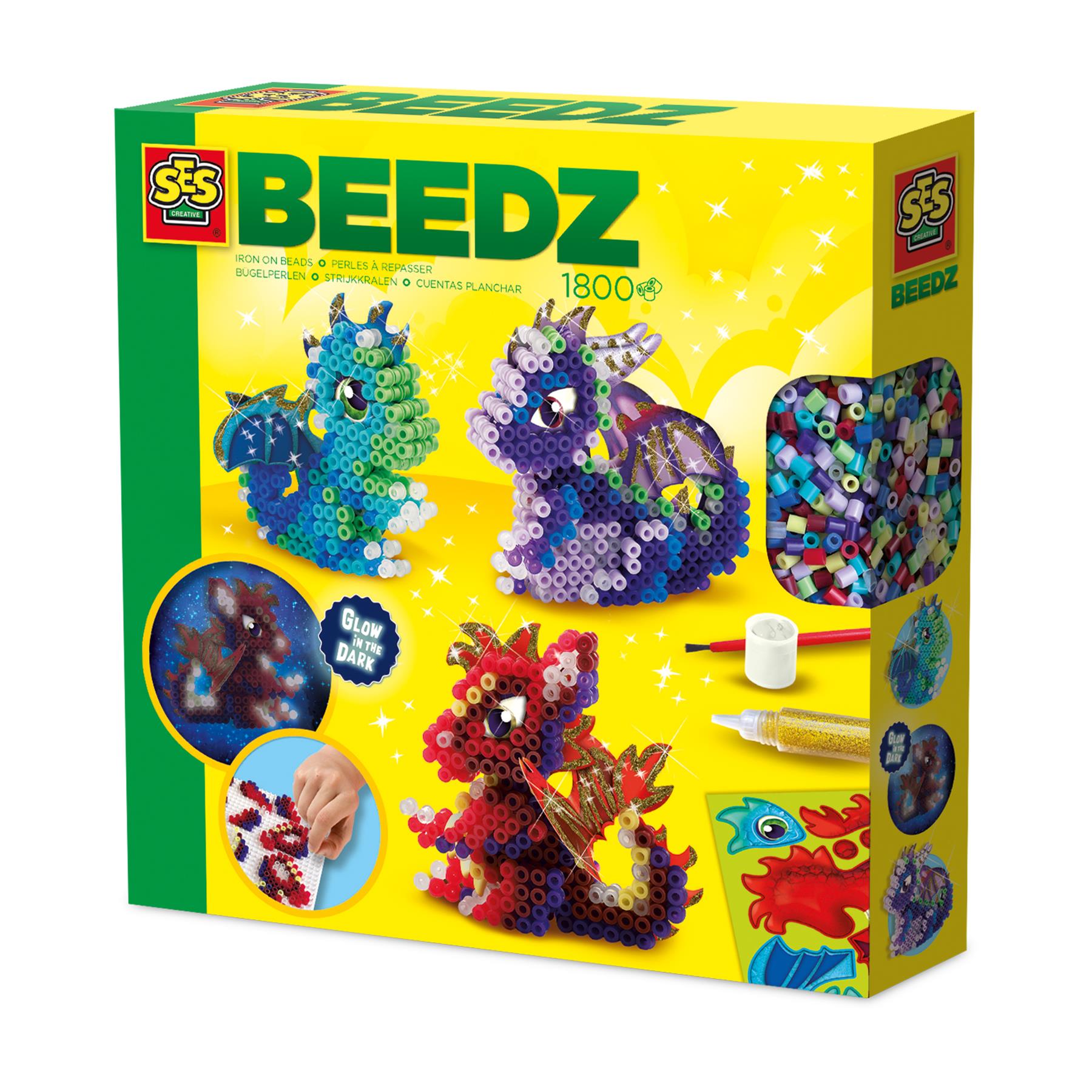 Iron on beads - Dragons - 17556