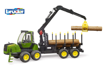 John Deere 1210E Forwarder with grab and 4 trunks