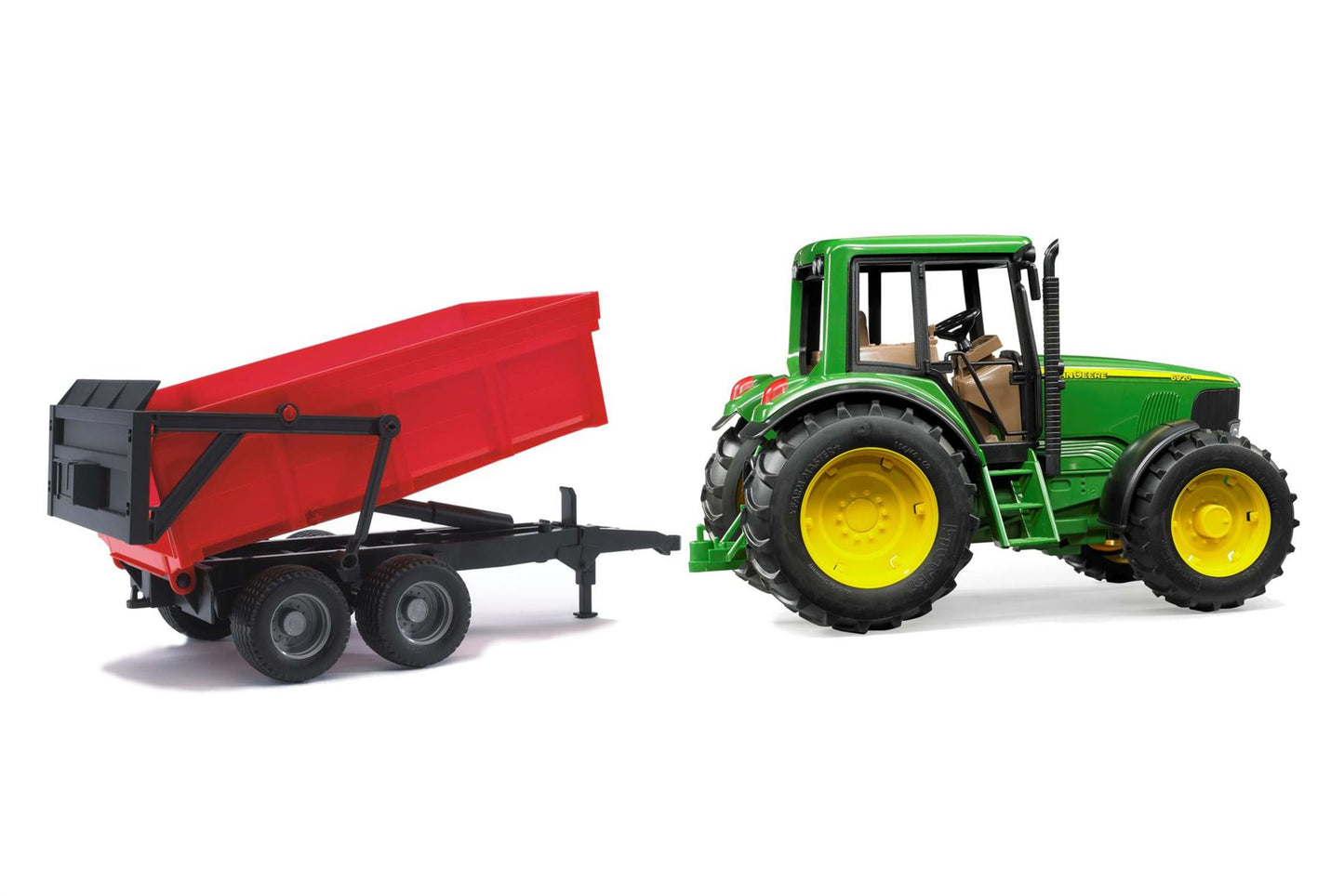 John Deere 6920 with tipping trailer
