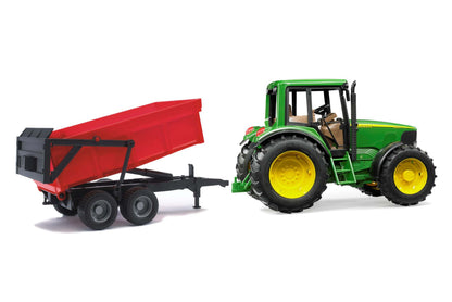 John Deere 6920 with tipping trailer