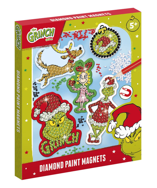 Grinch Diamond Paint Magnets