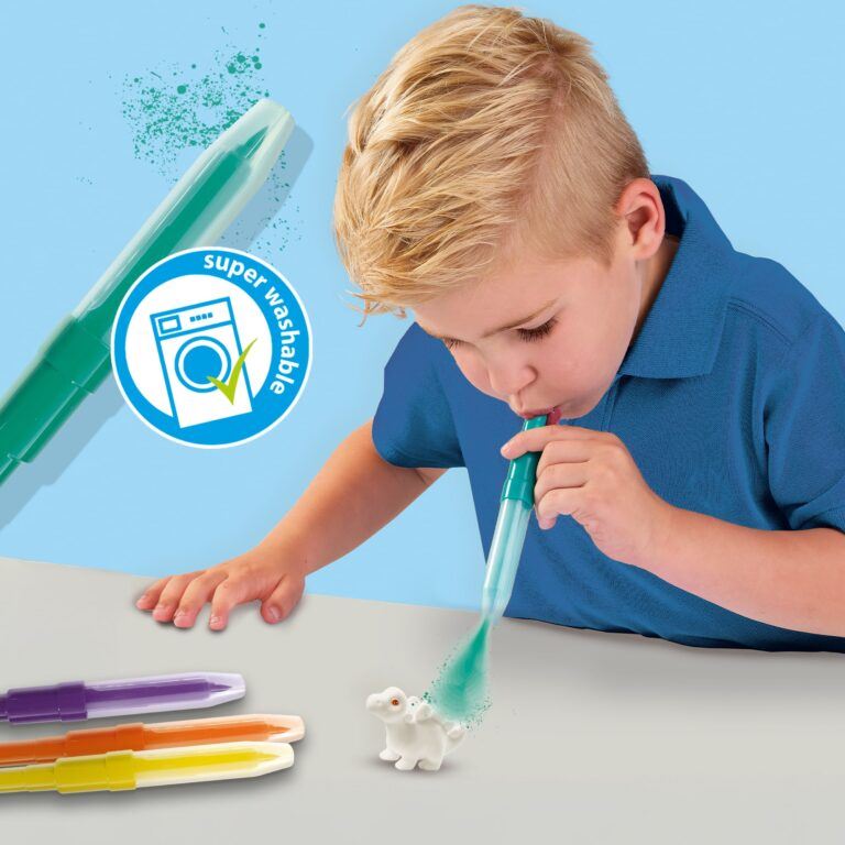 Blow airbrush pens - Dinosaurs 3x