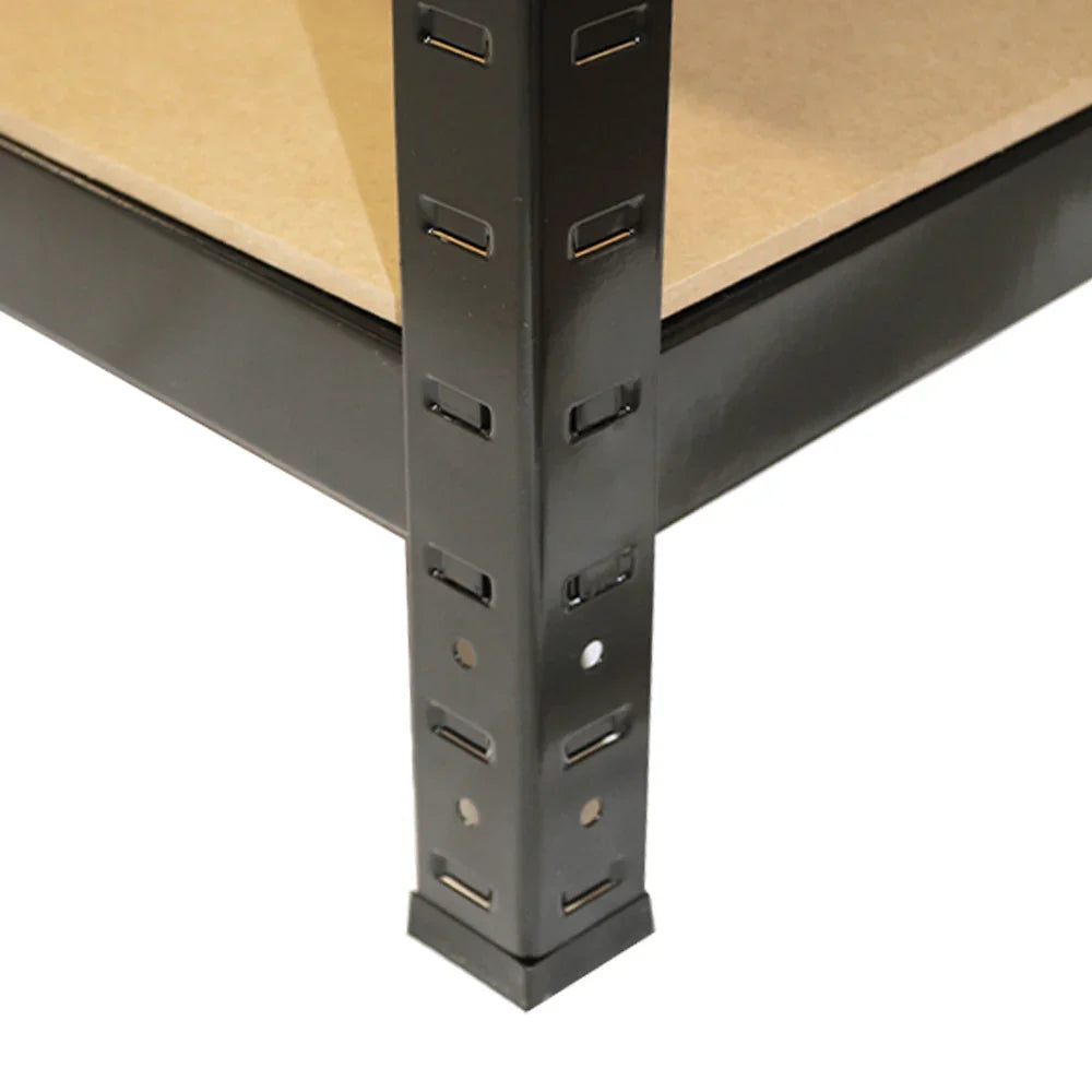 Monster Racking T-Rax Heavy Duty Shelving Units, Black, 75cm W, 30cm D, Set of 2 - 138977