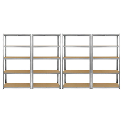 Monster Racking 4 x Galwix Galvanised Steel Shelves, 90cm Wide