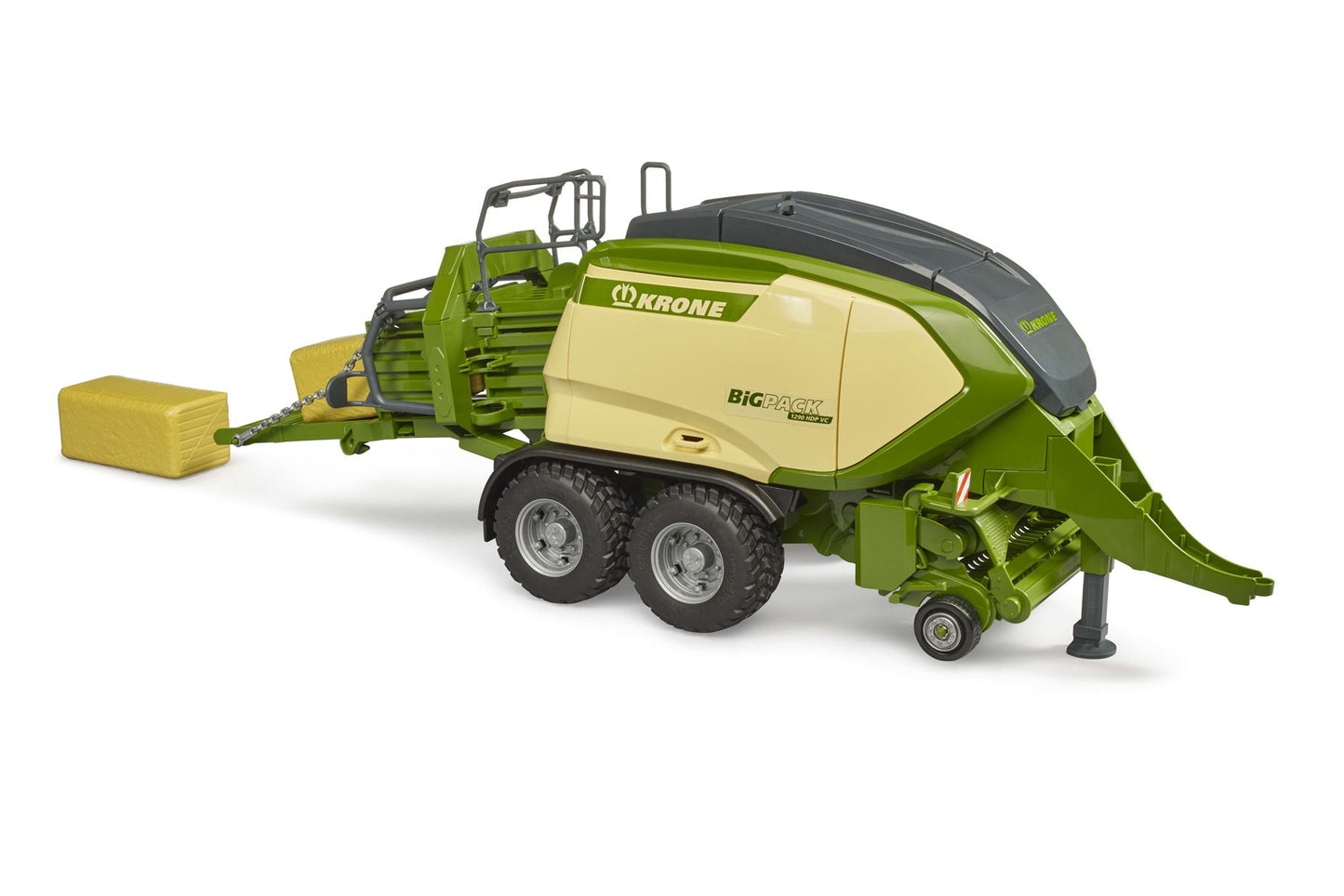Krone BiG Pack 1290 HDP VC with 2 square bales of hay