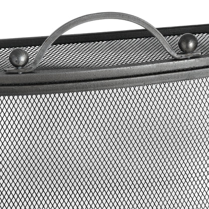 Mesh Fireguard in Antique Pewter Effect Finish - SILVER