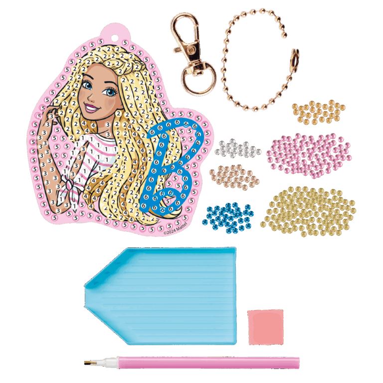 Barbie Make your own Diamond Painting Keyring