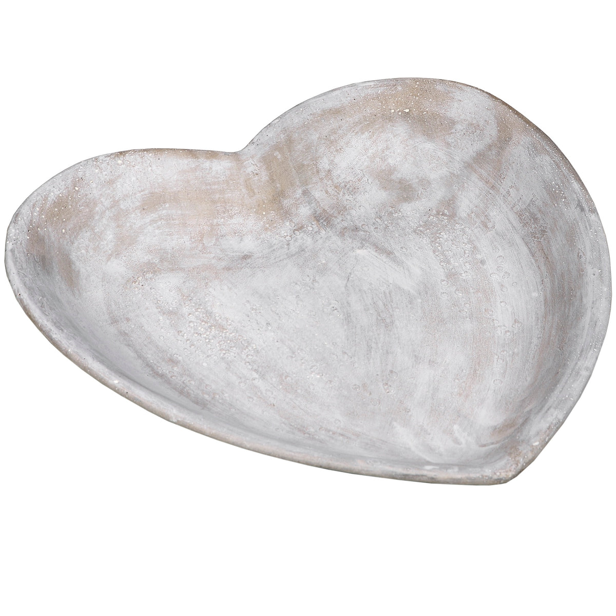 Stone Heart Dish - WHITE