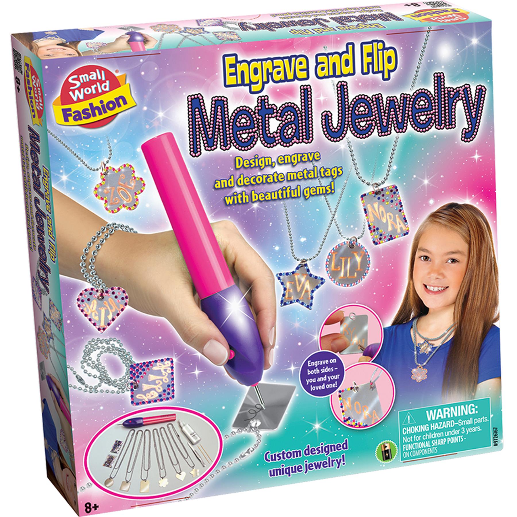 Engrave And Flip Metal Jewelry