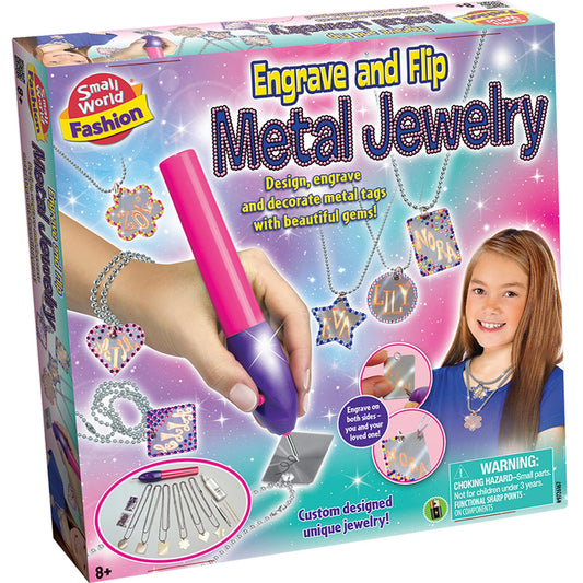 Engrave And Flip Metal Jewelry