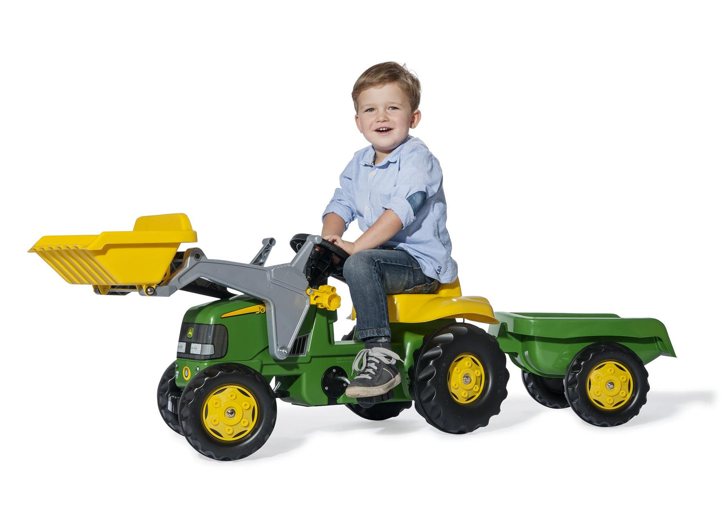 Rolly Kid JD with Frontloader & Trailer