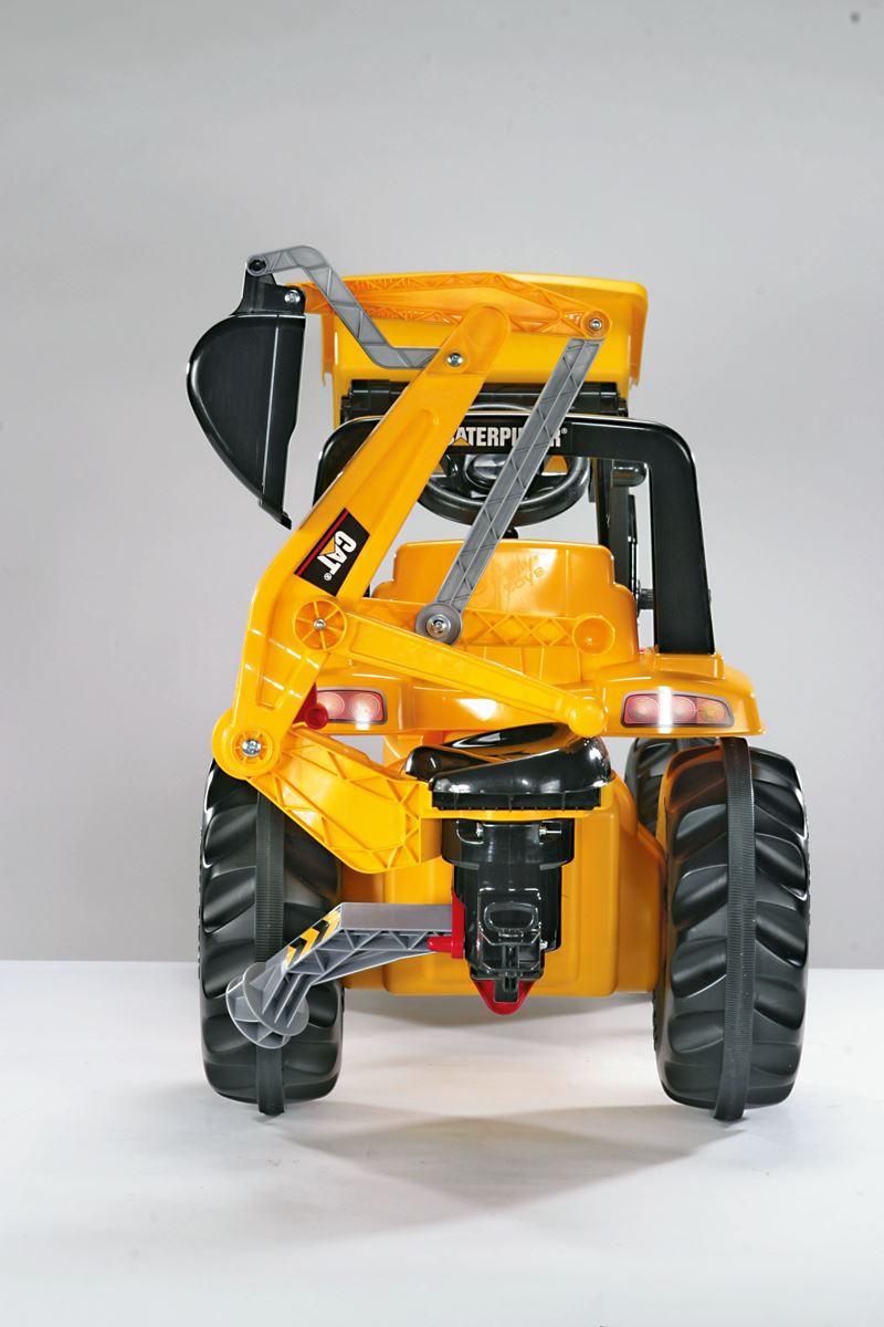 CAT Tractor with Frontloader & Rear Excavator