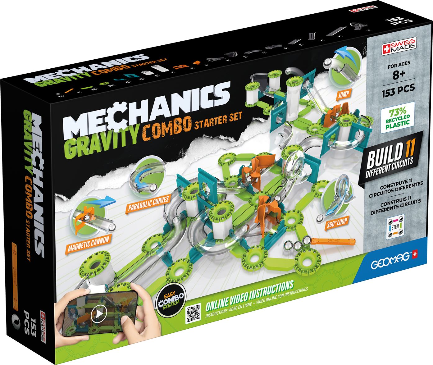 Geomag Mechanics Motion Combo Magnetic Starter Set - 153 Pieces