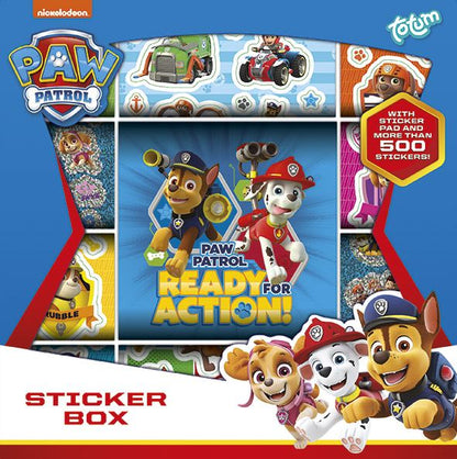 PAW PATROL STICKER BOX 12R+2S+BOOKL