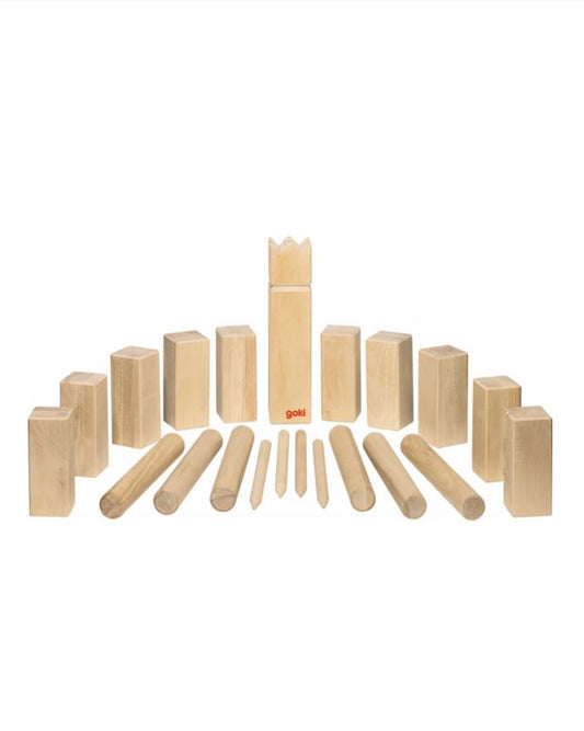 Kubb, Vikings game 21 pcs, in a cotton bag