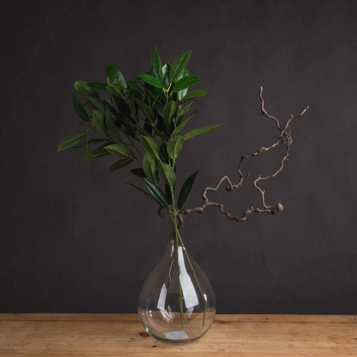 Faux Bay Leaf Spray - GREEN