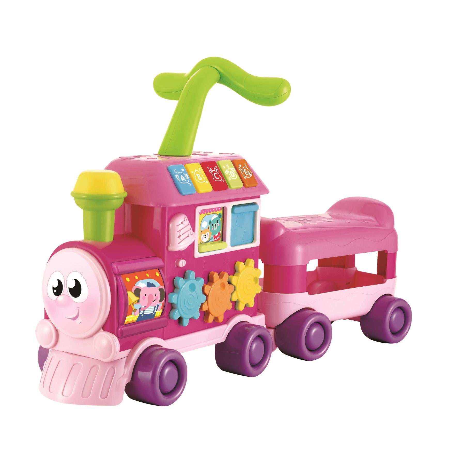 Walker Ride-On Learning Train -Pink