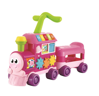 Walker Ride-On Learning Train -Pink
