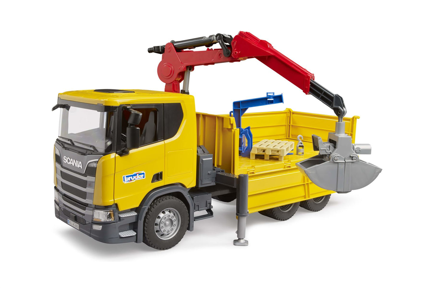 Scania Super 560R Construction truck with crane and 2 pallet - 17336