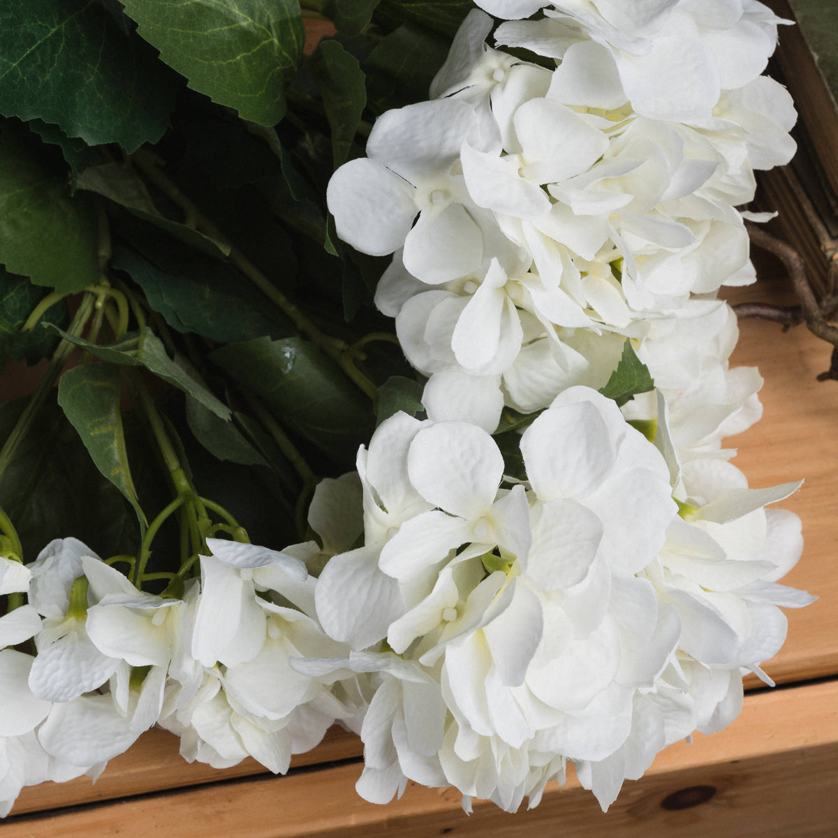 White Hydrangea Bouquet - CREAM