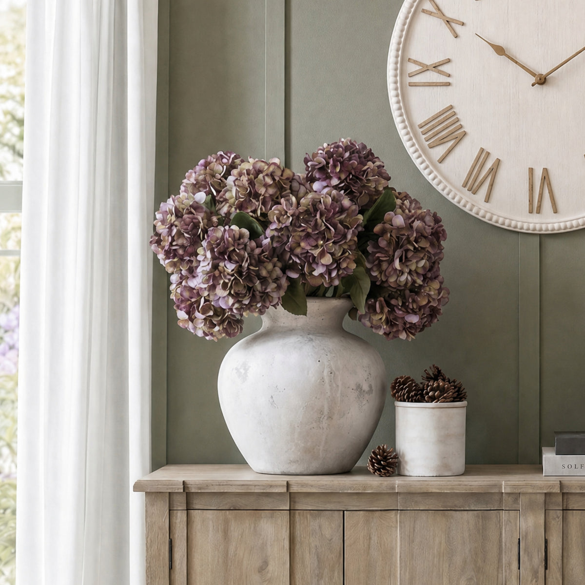 Autumn Burgundy Hydrangea - RED