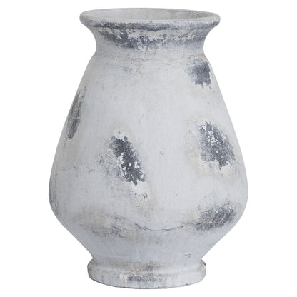 Naxos Large Antique White Vase - STONE
