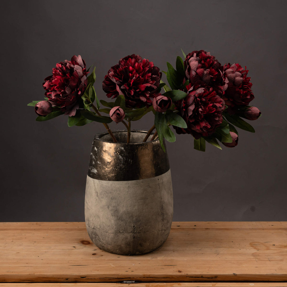 Burgundy Peony Rose - RED