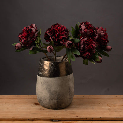Burgundy Peony Rose - RED