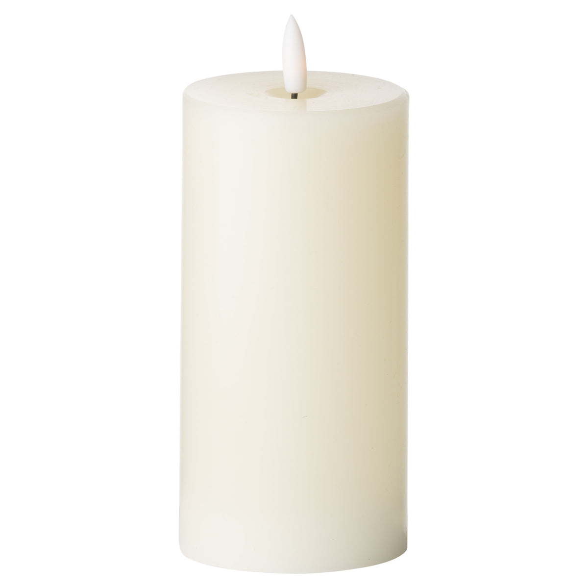 Luxe Collection Natural Glow 3 x 6 LED Cream Wax Candle - IVORY