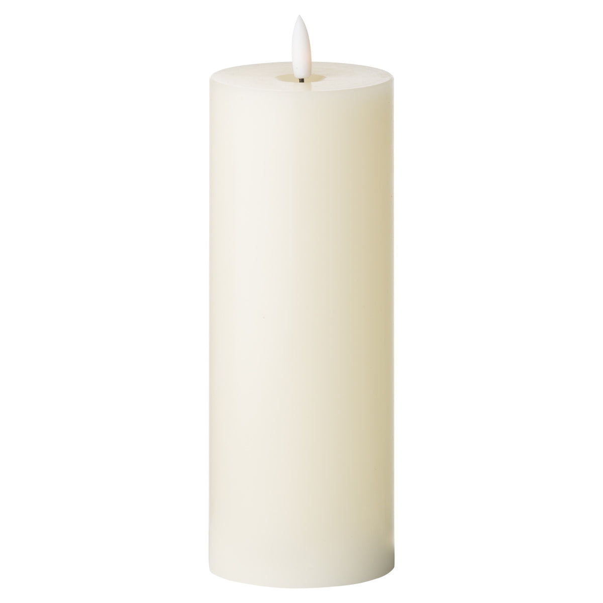 Luxe Collection Natural Glow 3 x 8 LED Cream Wax Candle - IVORY