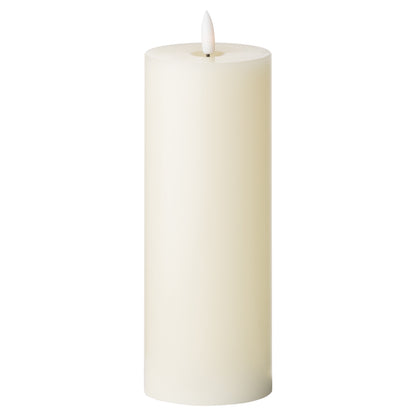 Luxe Collection Natural Glow 3 x 8 LED Cream Wax Candle - IVORY