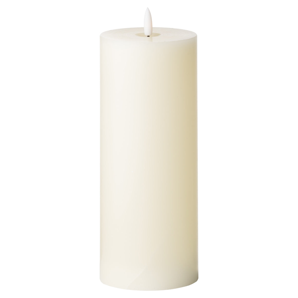 Luxe Collection Natural Glow 3.5 x 9 LED Cream Wax Candle - IVORY