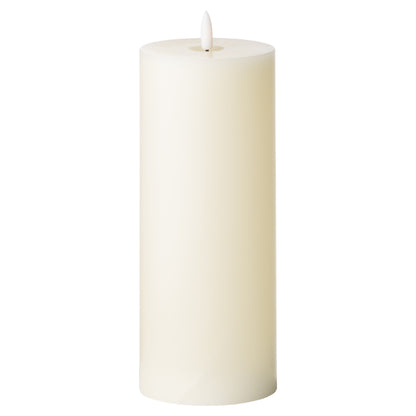 Luxe Collection Natural Glow 3.5 x 9 LED Cream Wax Candle - IVORY