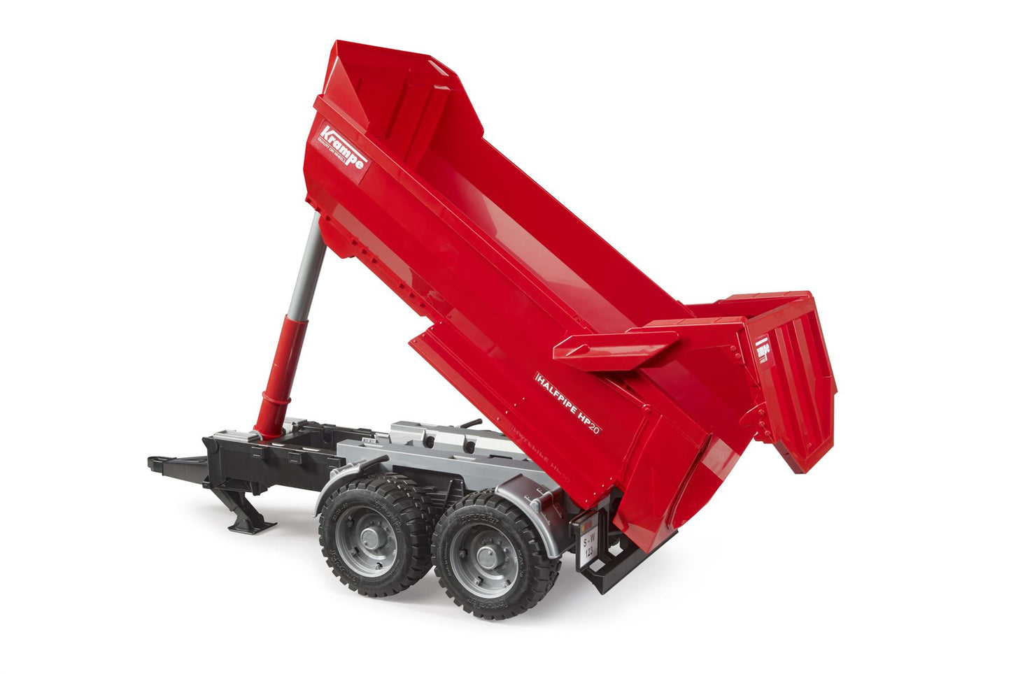 Krampe Tandem-Halfpipe tipping trailer