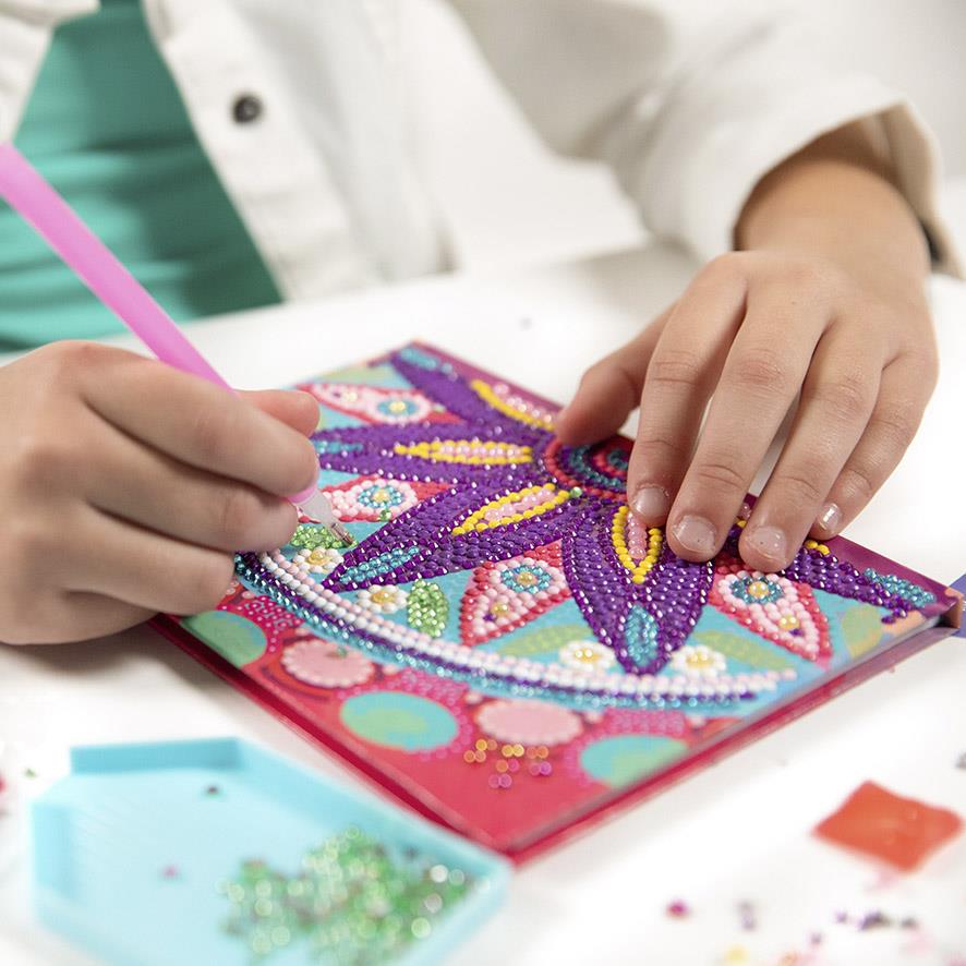 Totum Diamond Paint Notebook Flower Madala Pink