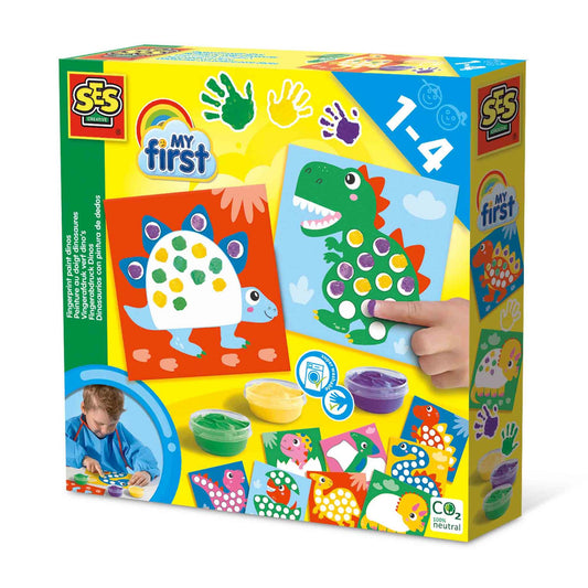 My first - Fingerprint paint dinos