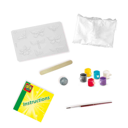 Casting and painting - Butterfly and glitter